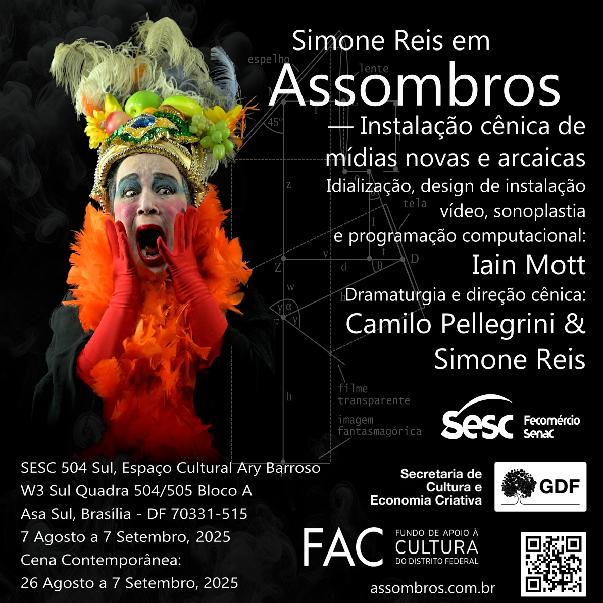 Assombros: Instalação cênica de mídias novas e arcaicas 